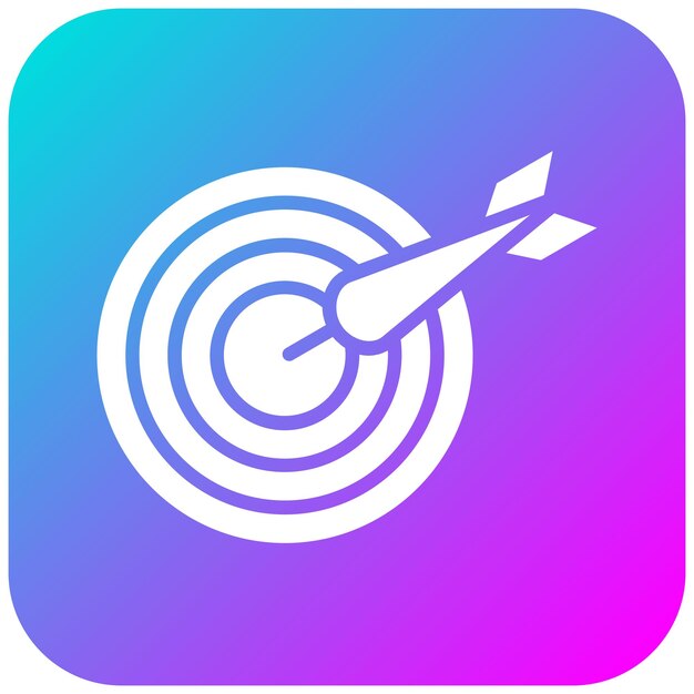 El icono del vector de dardos se puede usar para el conjunto de iconos de aptitud física