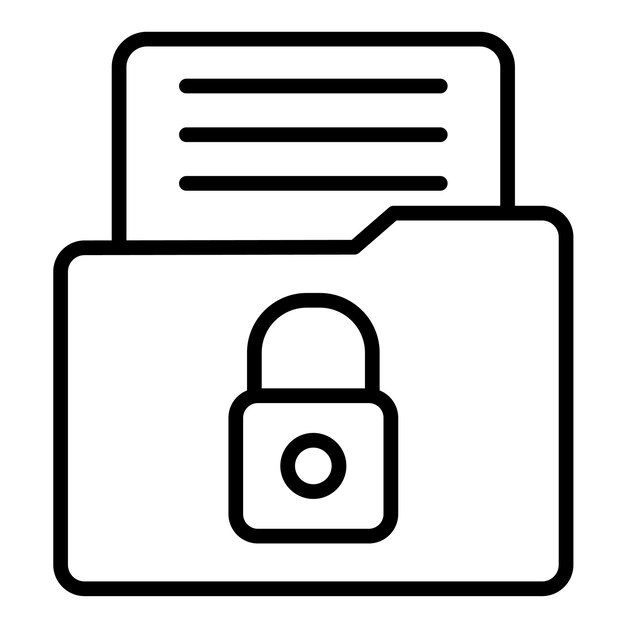 El icono del vector de datos cifrado se puede utilizar para el conjunto de iconos de cumplimiento y regulación