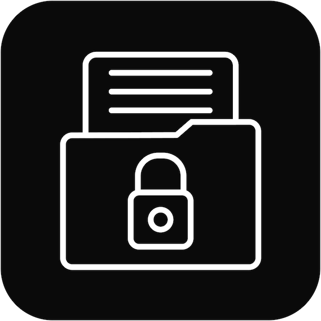 El icono del vector de datos cifrado se puede utilizar para el conjunto de iconos de cumplimiento y regulación