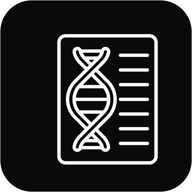 El icono del vector de datos genéticos se puede utilizar para el conjunto de iconos de cumplimiento y regulación