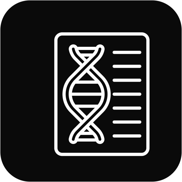 Vector el icono del vector de datos genéticos se puede utilizar para el conjunto de iconos de cumplimiento y regulación