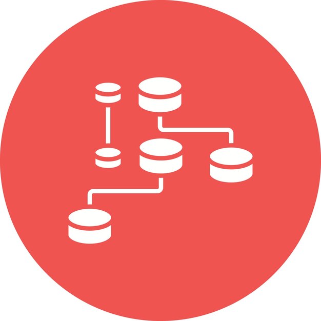 El icono del vector de datos no estructurado se puede utilizar para el conjunto de iconos de análisis de datos