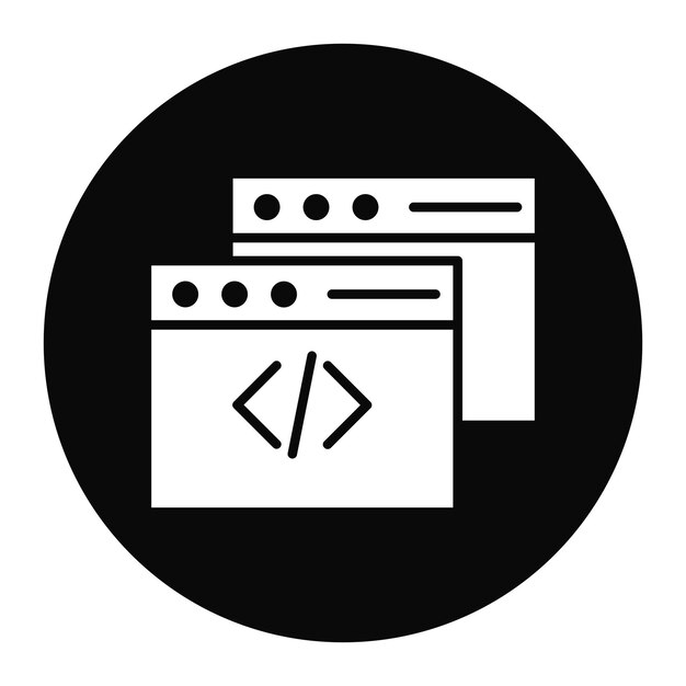 El icono del vector de datos se puede utilizar para el conjunto de iconos sin código