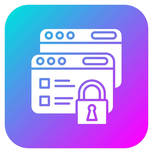 El icono del vector de datos de seguridad se puede utilizar para el conjunto de iconos de protección y seguridad