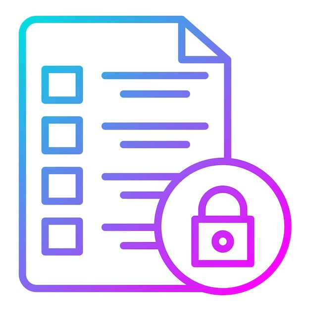 El icono del vector de datos de seguridad se puede utilizar para el conjunto de iconos de rendimiento empresarial