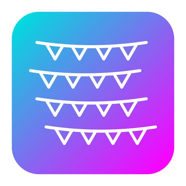 El icono del vector de decoración se puede utilizar para el conjunto de iconos de comodidad