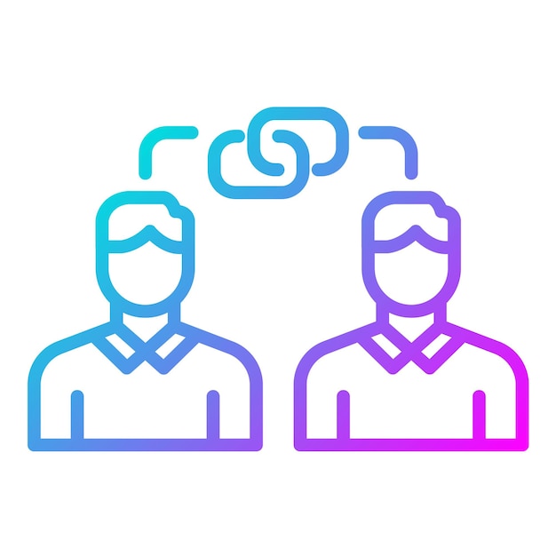 El icono del vector de dependencia se puede utilizar para el conjunto de iconos de liderazgo