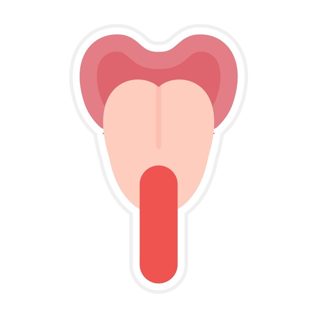 El icono del vector de depresor de la lengua se puede utilizar para el conjunto de iconos de Medicina I