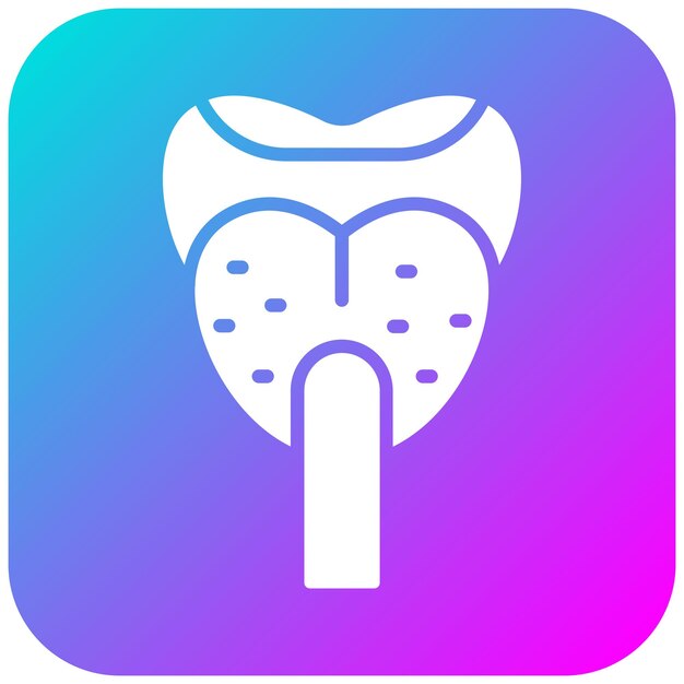 El icono del vector de depresor de la lengua se puede utilizar para el conjunto de iconos de Medicina I