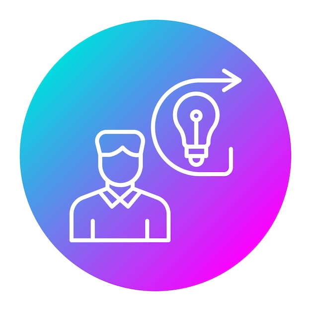 El icono del vector de desarrollo de habilidades se puede utilizar para el conjunto de iconos de educación en línea
