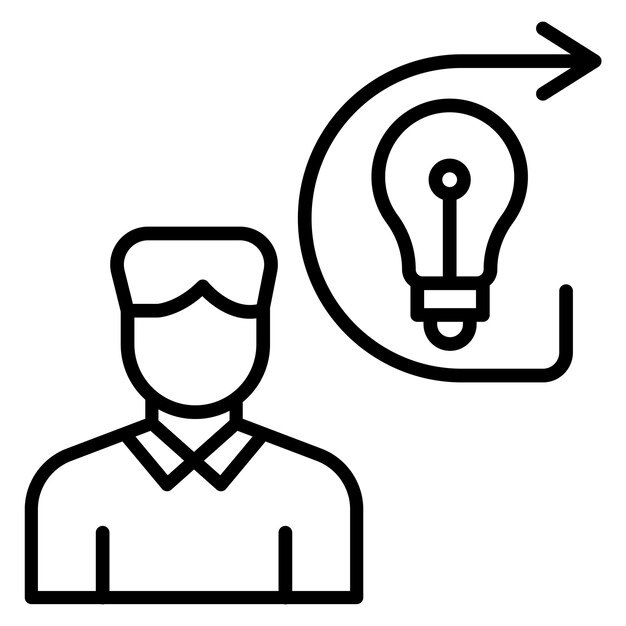 El icono del vector de desarrollo de habilidades se puede utilizar para el conjunto de iconos de educación en línea