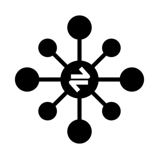 Icono de vector descentralizado