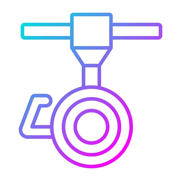 El icono del vector de desenroscamiento se puede utilizar para el conjunto de iconos de procesos industriales