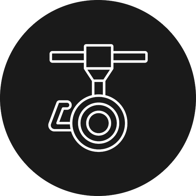 El icono del vector de desenroscamiento se puede utilizar para el conjunto de iconos de procesos industriales