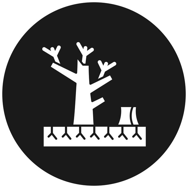 El icono del vector de desertificación se puede usar para el conjunto de iconos de desastres naturales