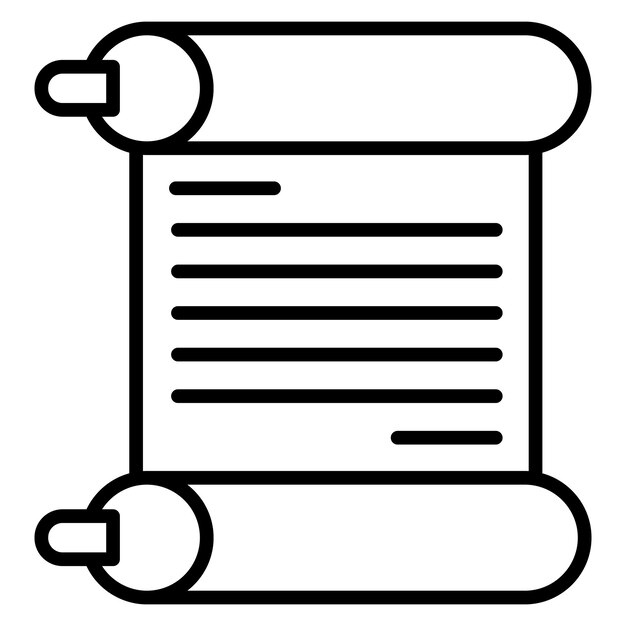 El icono del vector de desplazamiento se puede utilizar para el conjunto de iconos de documentos y archivos