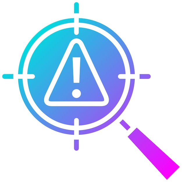 El icono del vector de detección de amenazas se puede utilizar para el conjunto de iconos de gestión de riesgos