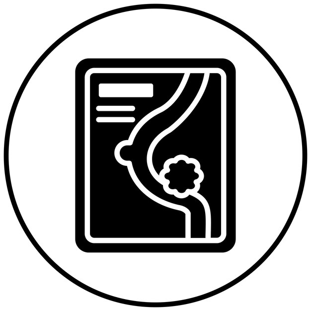 El icono del vector de detección de cáncer se puede utilizar para el conjunto de iconos de quimioterapia