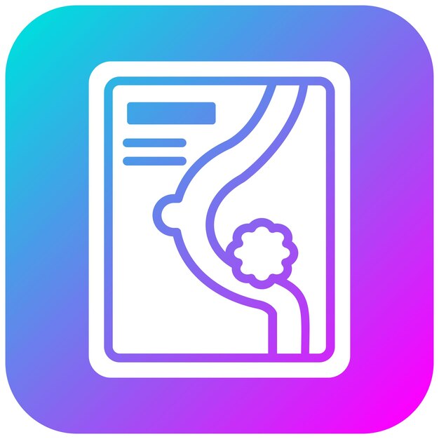 El icono del vector de detección de cáncer se puede utilizar para el conjunto de iconos de quimioterapia
