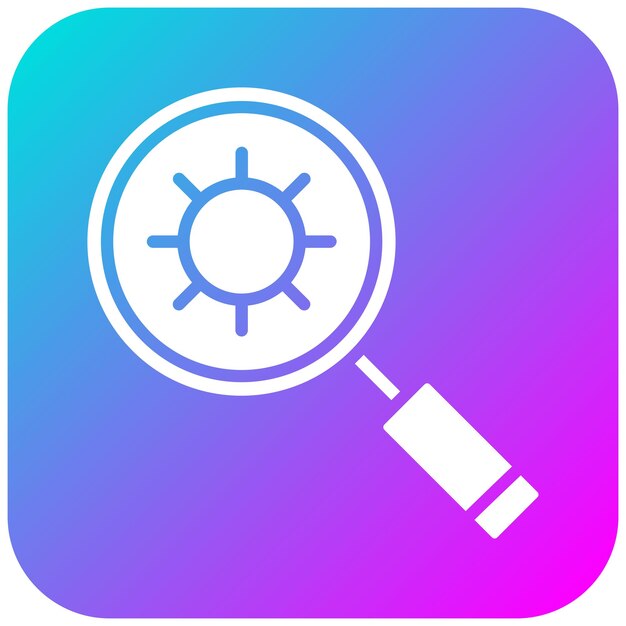 El icono del vector de detección de patógenos se puede utilizar para el conjunto de iconos de enfermedades infecciosas