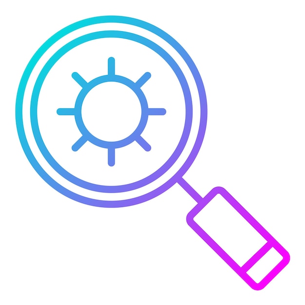 El icono del vector de detección de patógenos se puede utilizar para el conjunto de iconos de enfermedades infecciosas