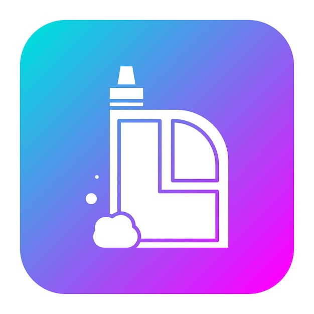 El icono del vector de detergente se puede utilizar para el conjunto de iconos de rutina de higiene
