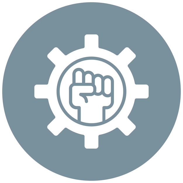 El icono del vector de determinación se puede utilizar para el conjunto de iconos de rasgos de personalidad