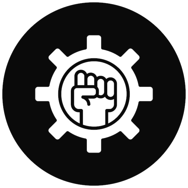 El icono del vector de determinación se puede utilizar para el conjunto de iconos de rasgos de personalidad