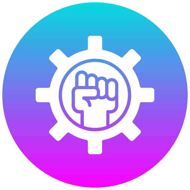 El icono del vector de determinación se puede utilizar para el conjunto de iconos de rasgos de personalidad