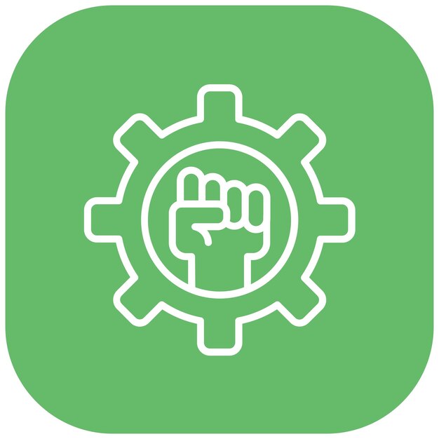 El icono del vector de determinación se puede utilizar para el conjunto de iconos de rasgos de personalidad