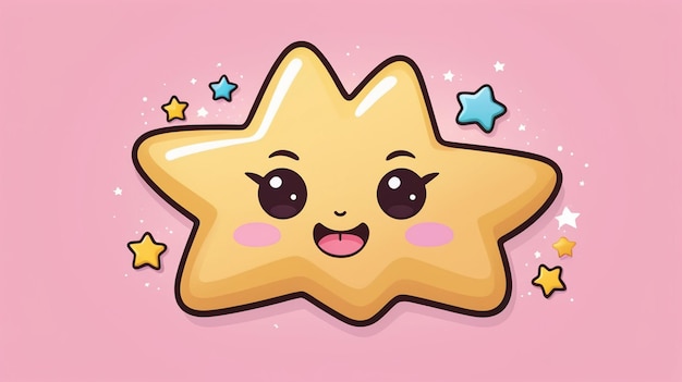 El icono del vector de dibujos animados de Kawaii está aislado.