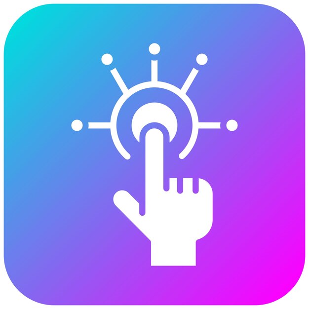 El icono del vector de digitalización se puede utilizar para el conjunto de iconos de Business Analytics