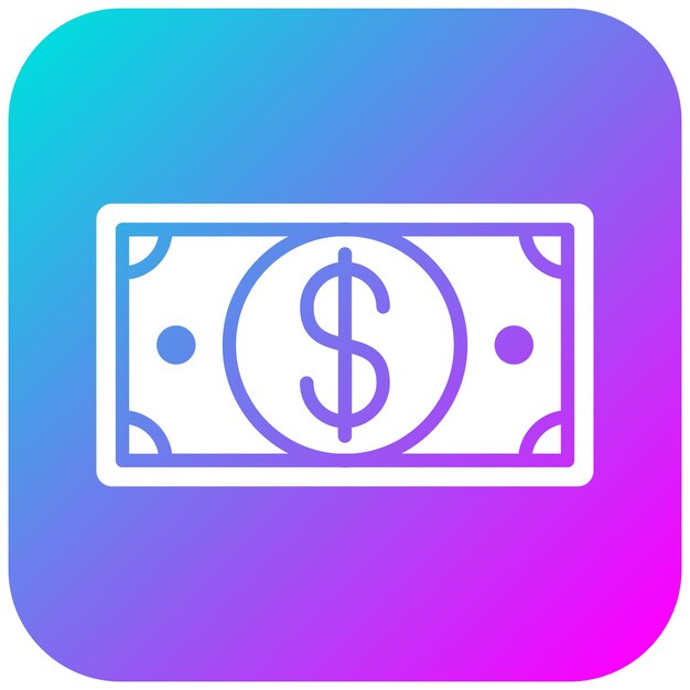El icono del vector de dinero se puede usar para el conjunto de iconos de lujo