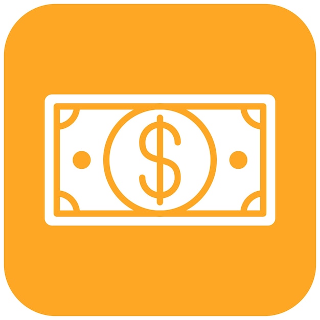 El icono del vector de dinero se puede usar para el conjunto de iconos de lujo