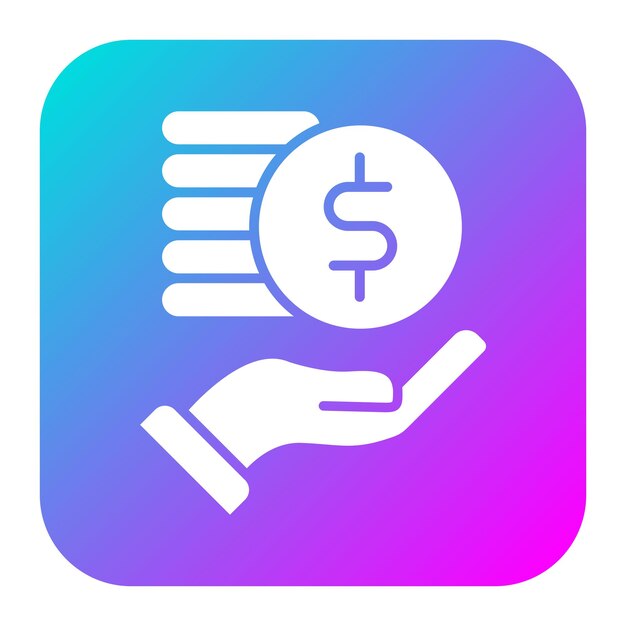 El icono del vector de dinero se puede utilizar para el conjunto de iconos del supermercado