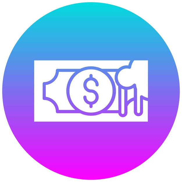 El icono del vector de dinero sucio se puede usar para el conjunto de iconos de corrupción