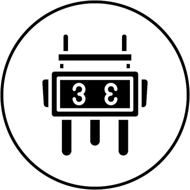 El icono del vector Ding se puede usar para el conjunto de iconos de la civilización antigua
