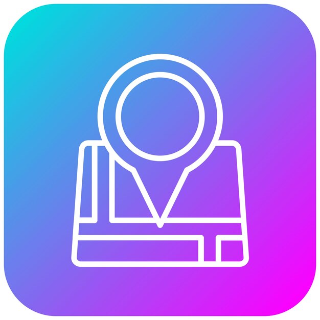 El icono del vector de dirección se puede utilizar para el conjunto de iconos de contacto con nosotros