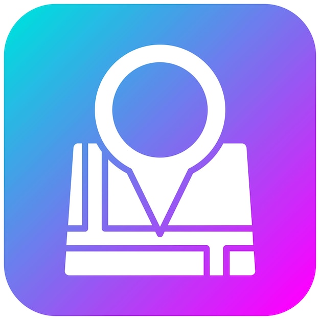 El icono del vector de dirección se puede utilizar para el conjunto de iconos de contacto con nosotros