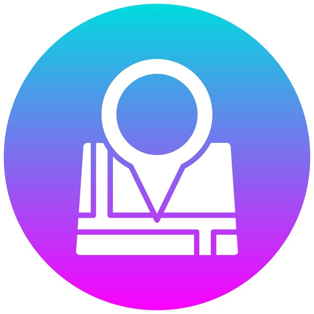 El icono del vector de dirección se puede utilizar para el conjunto de iconos de contacto con nosotros