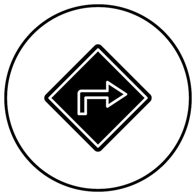 El icono del vector de dirección se puede utilizar para el conjunto de iconos de inicio de negocios