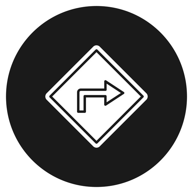 El icono del vector de dirección se puede utilizar para el conjunto de iconos de inicio de negocios