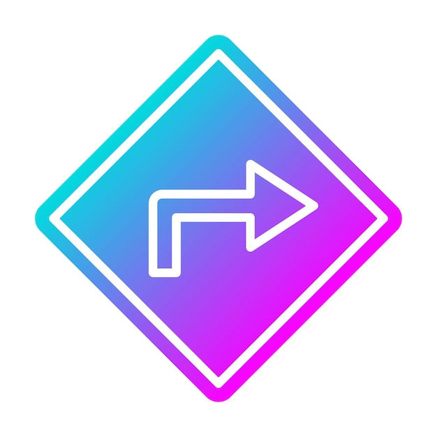 El icono del vector de dirección se puede utilizar para el conjunto de iconos de inicio de negocios