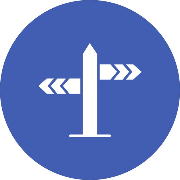 El icono del vector de dirección se puede utilizar para el conjunto de iconos del mapa y la navegación
