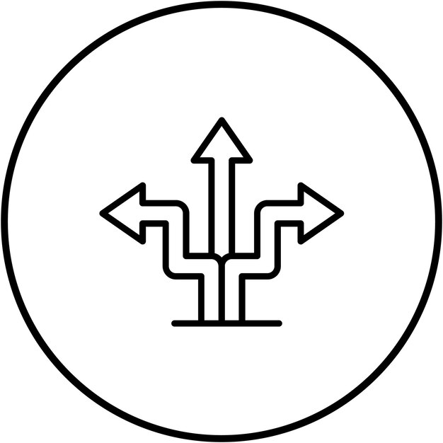 El icono del vector de dirección se puede utilizar para el conjunto de iconos del mapa y la navegación