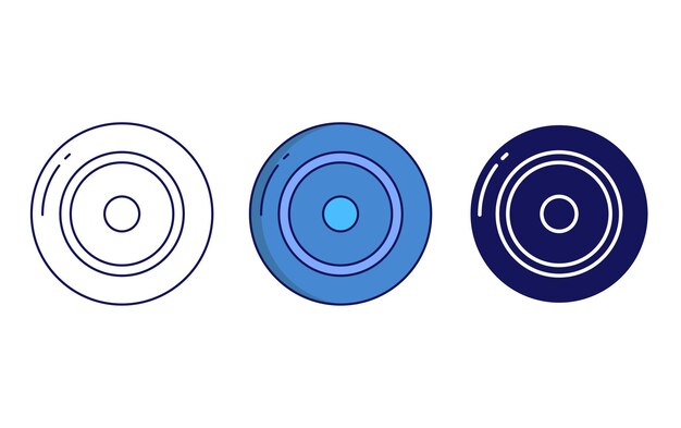 Icono de vector de disco volador