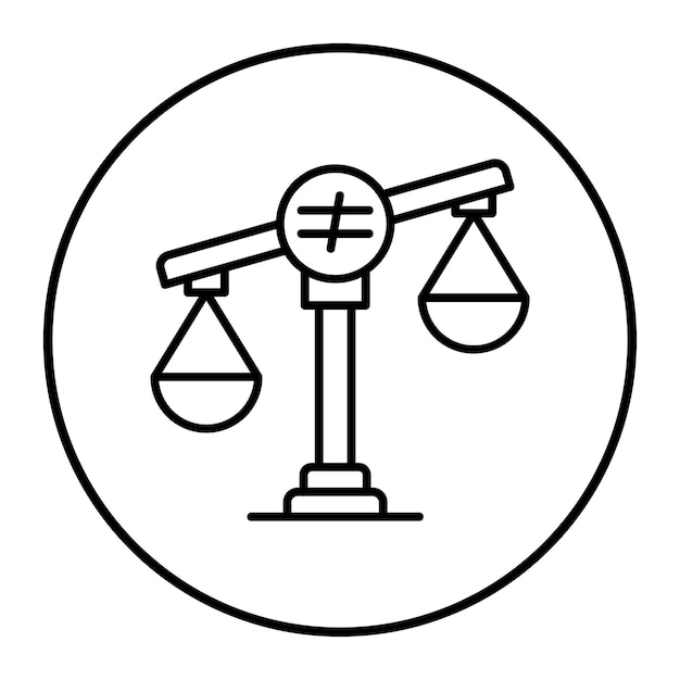 El icono del vector de discriminación se puede utilizar para el conjunto de iconos de Derechos Humanos