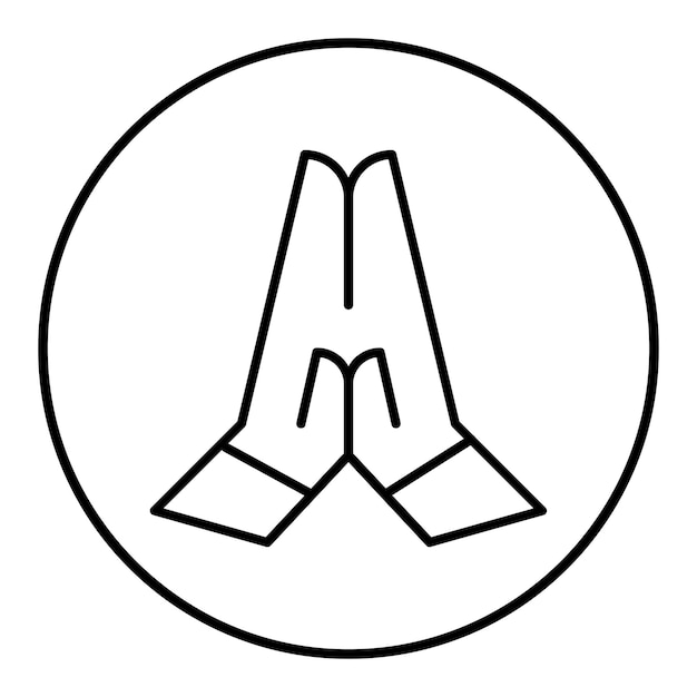 El icono del vector de disculpas se puede usar para el conjunto de iconos de habilidades de vida