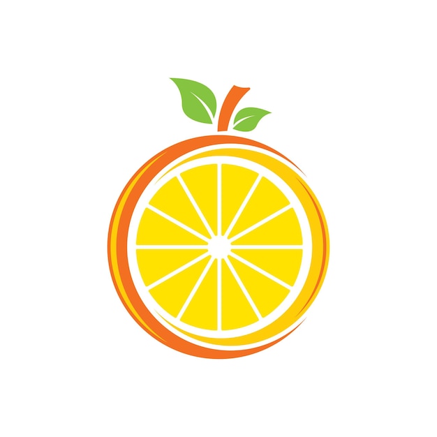 Icono de Vector de diseño de logotipo naranja