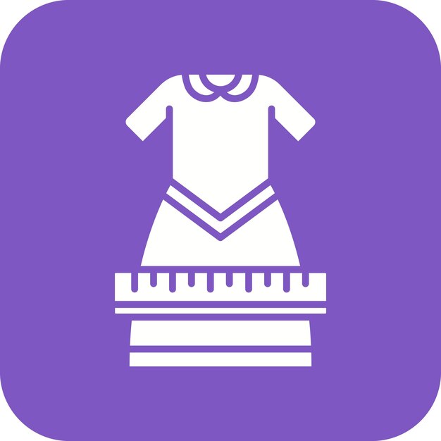El icono del vector de diseño de moda se puede utilizar para el conjunto de iconos de costura
